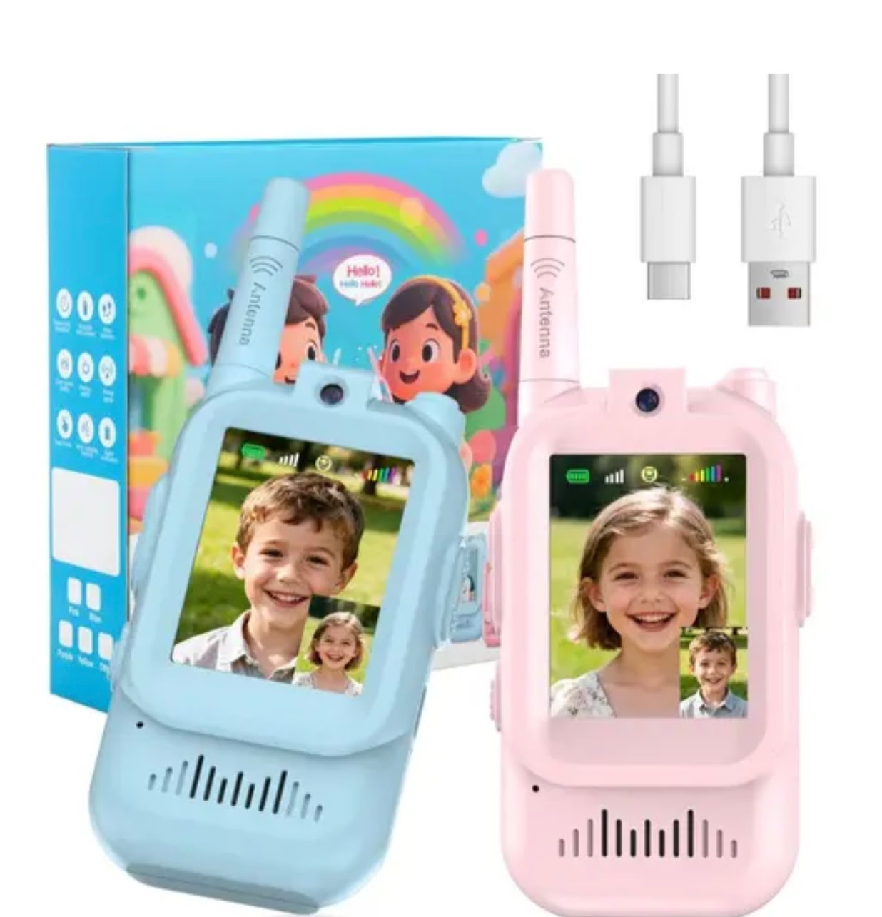 Walkie Talkie Baby Video Two-Way Radio Set for Kids