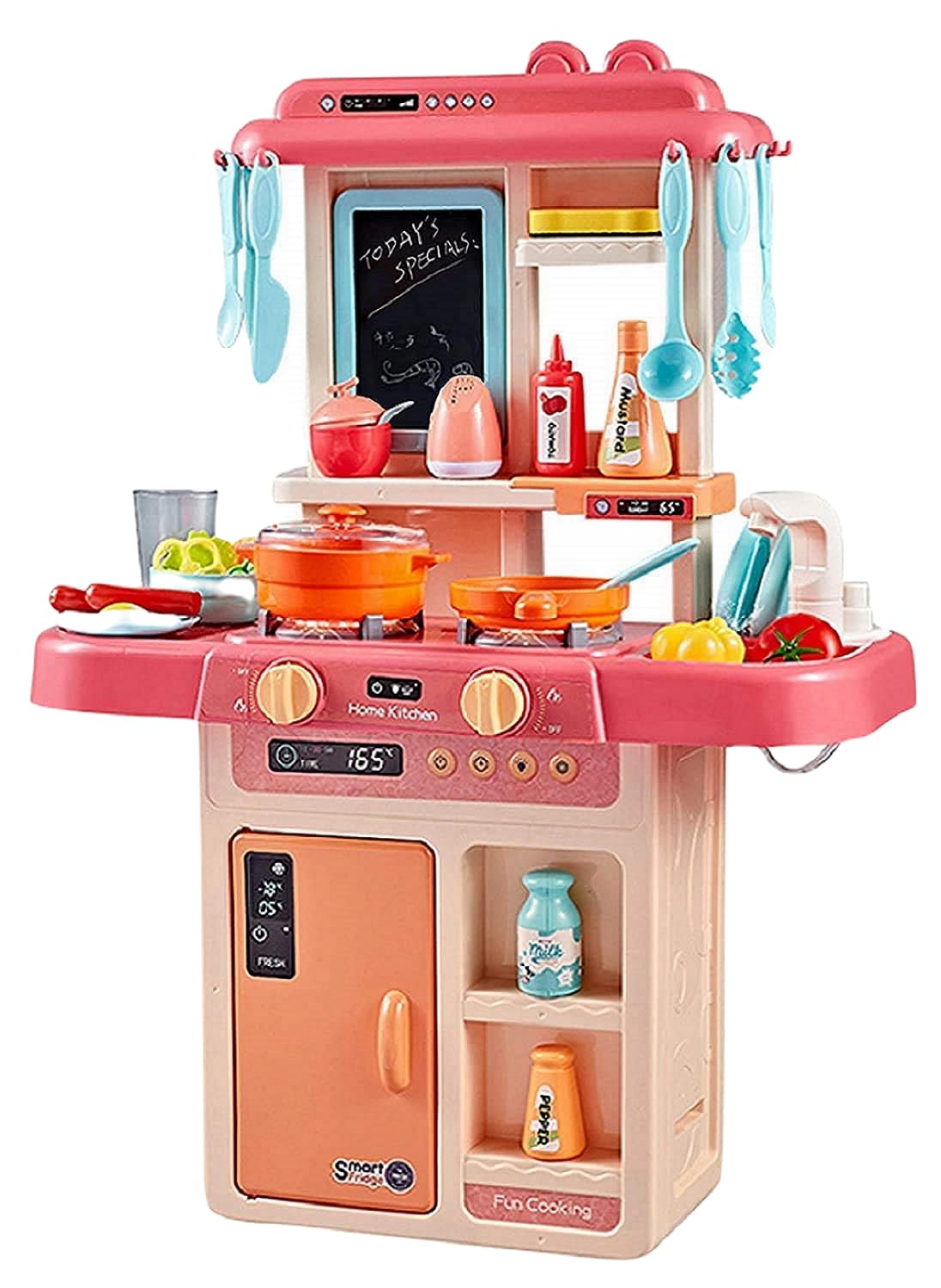 Kids Realistic Kitchen Set Simulator – Ultimate All-in-One Culinary Cooking Toy Kit with Running Water, Lights, Sounds & 40+ Play Accessories