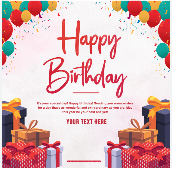 Designer Birthday Greeting Card - 154800 (A4 Large)