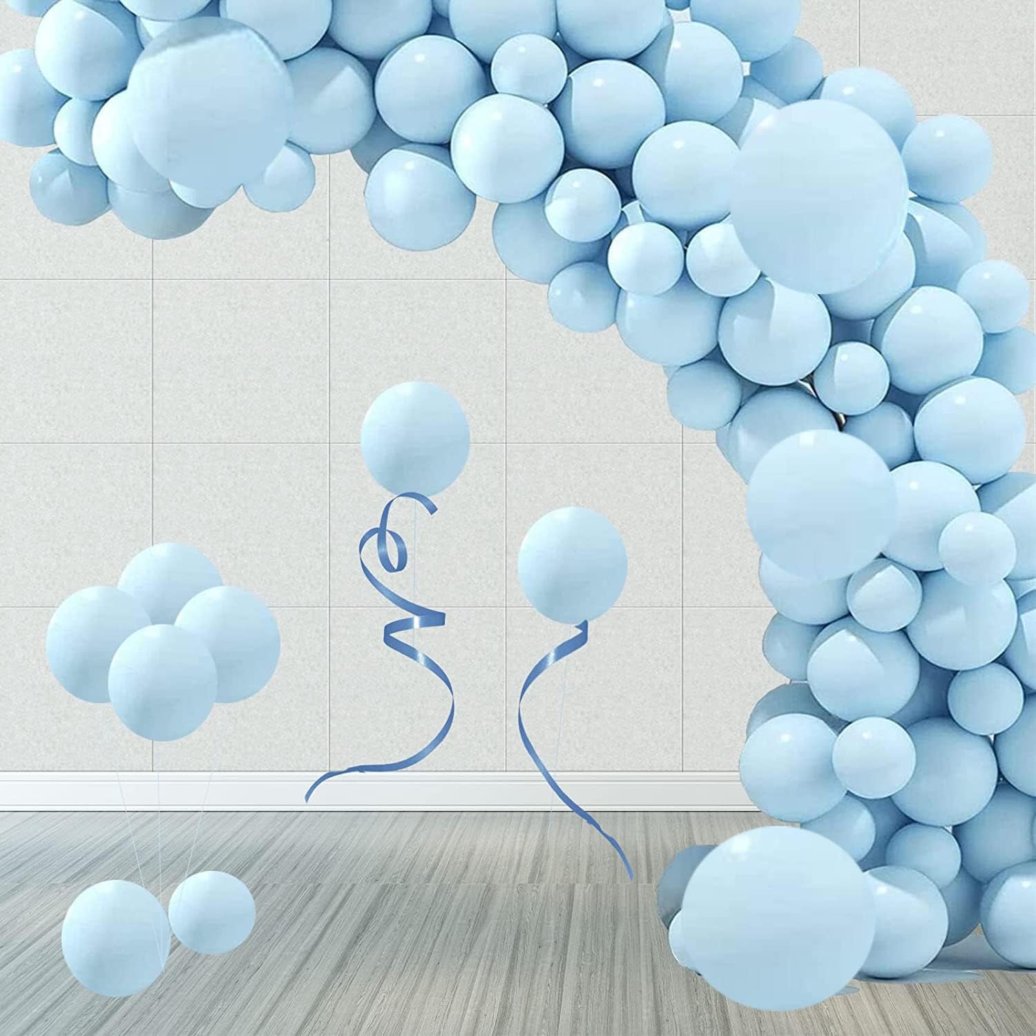 18 inch Pastel Balloons - Light Blue (Pack of 5)