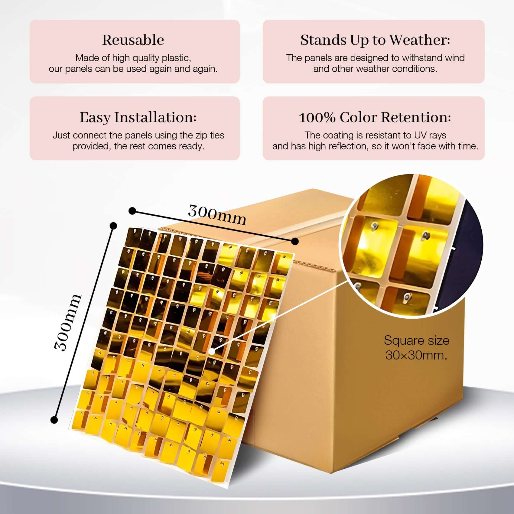 Shimmer Backdrops (3ft By 6ft) - Blue