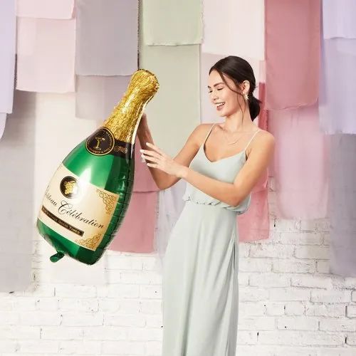 Foil Balloon of Champagne Bottle 1pc