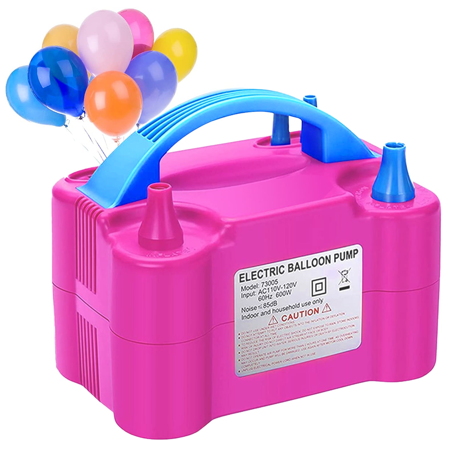 Balloon Blower Electric Single Pump for All Types of Balloons - Red Color