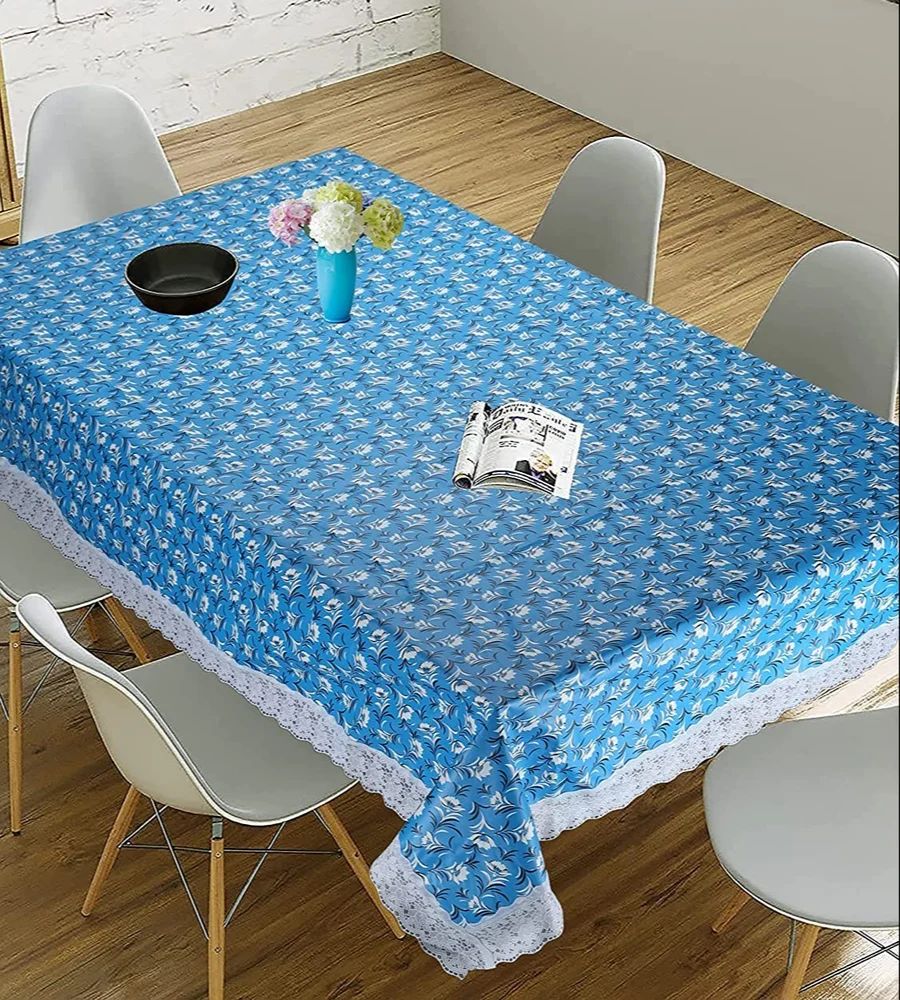 Cake Table Cover for Party and Any event Standard Design (Disposable) - Blue