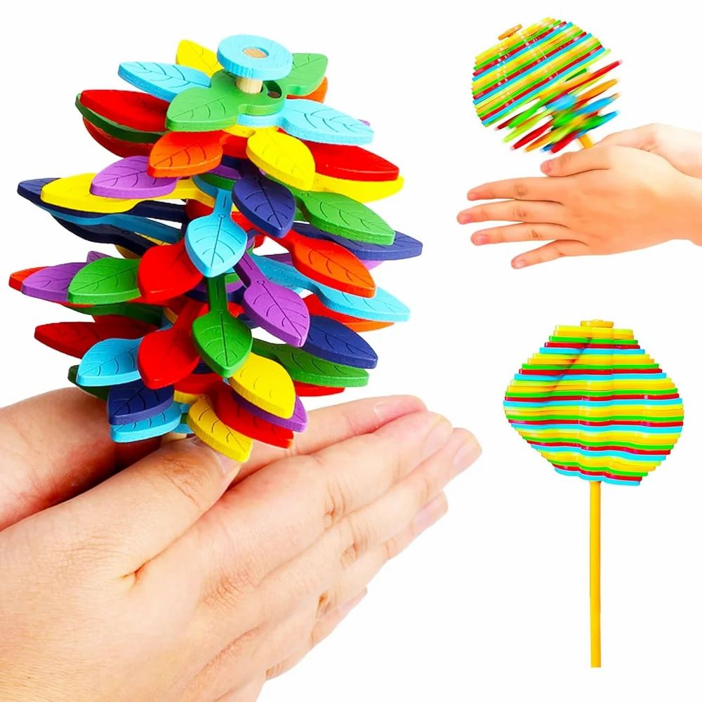 Candy Flower Toy for Kids, Stress Relief Toy - Colourful Twisting and Rotating Fidget Spinner