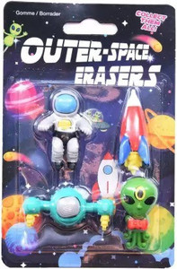 Astronaut Theme Eraser Pack of 5 design