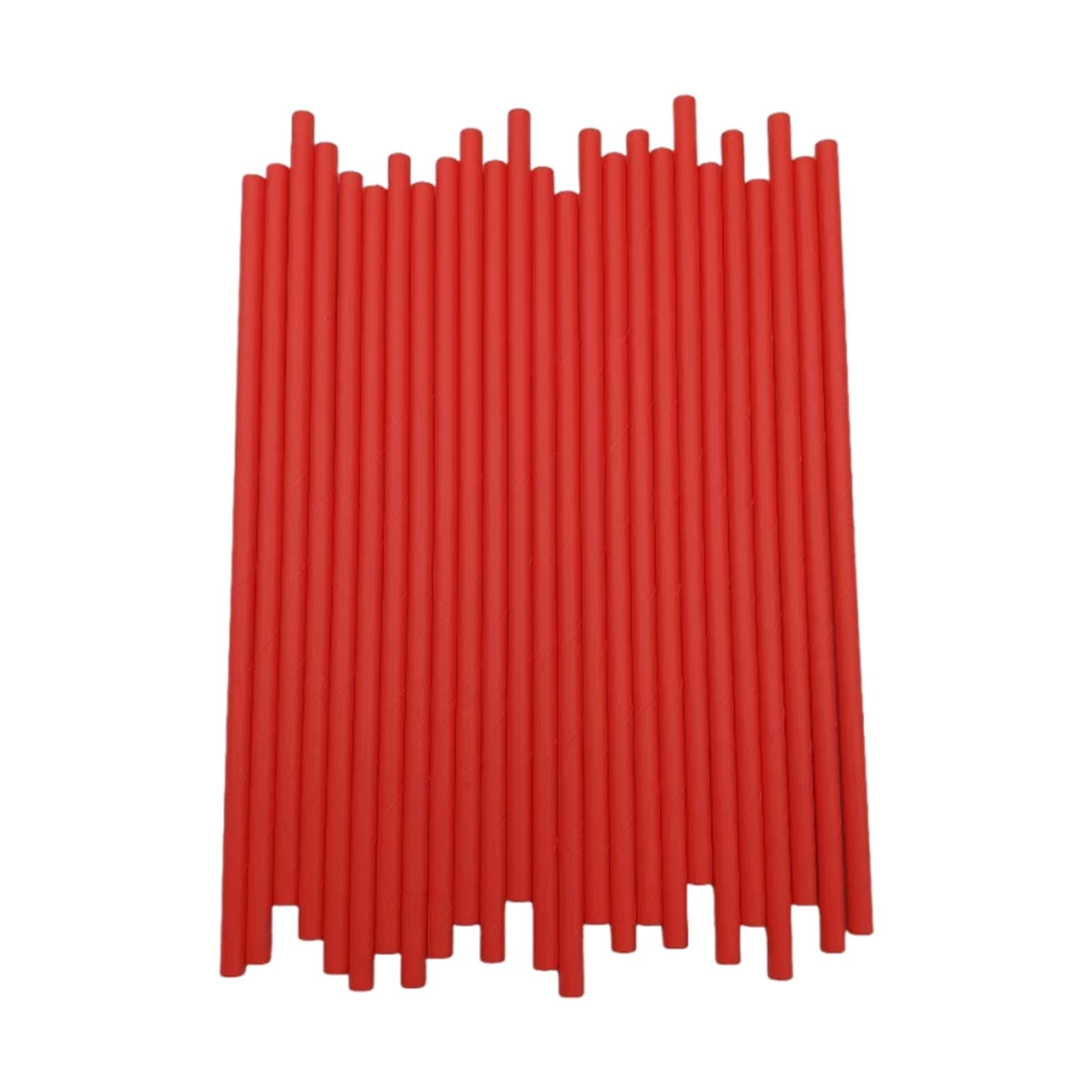Disposable Red Juice Straws (Pack Of 100)