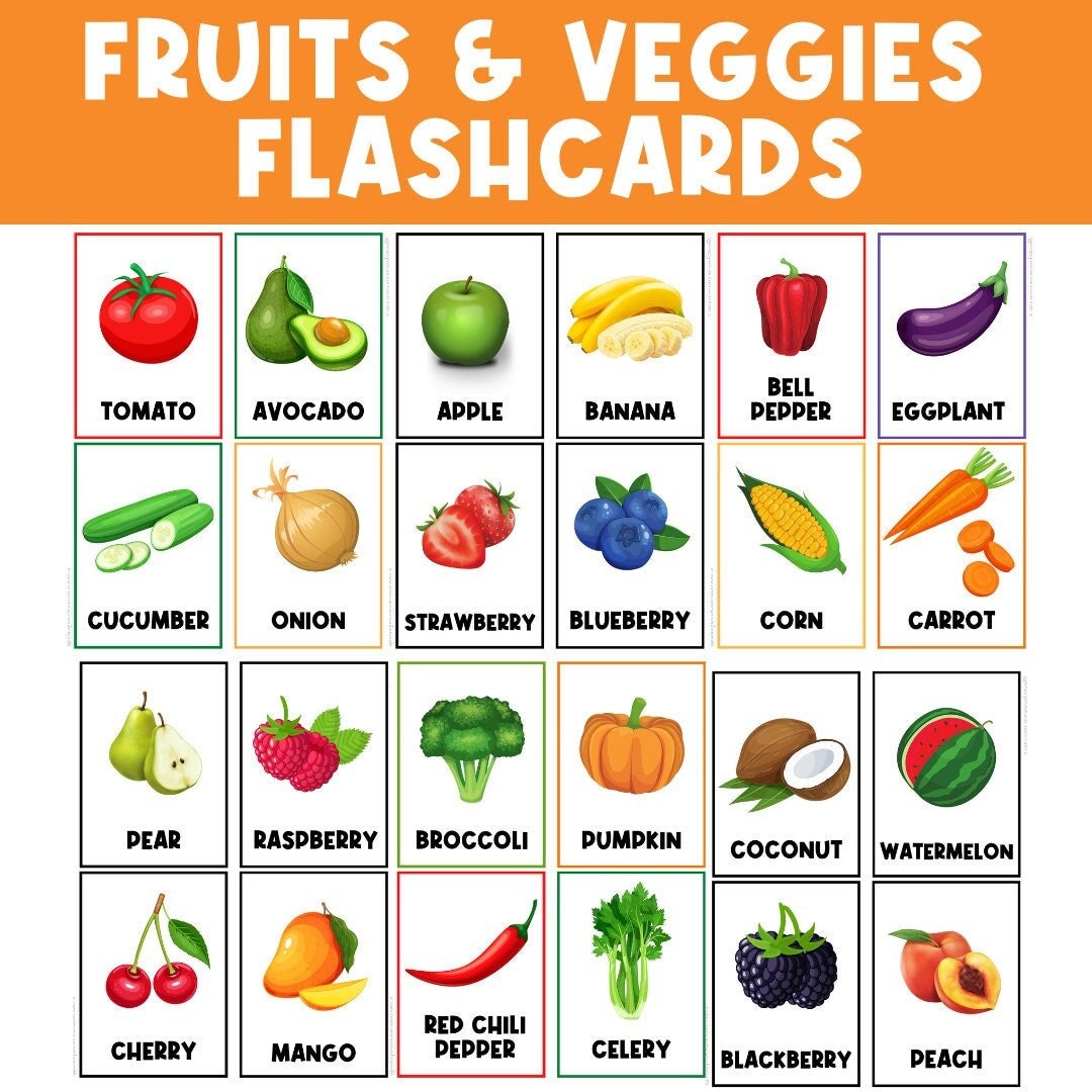 Mixed Flash Card Animal Vegetable Vehicles Etc for Kids