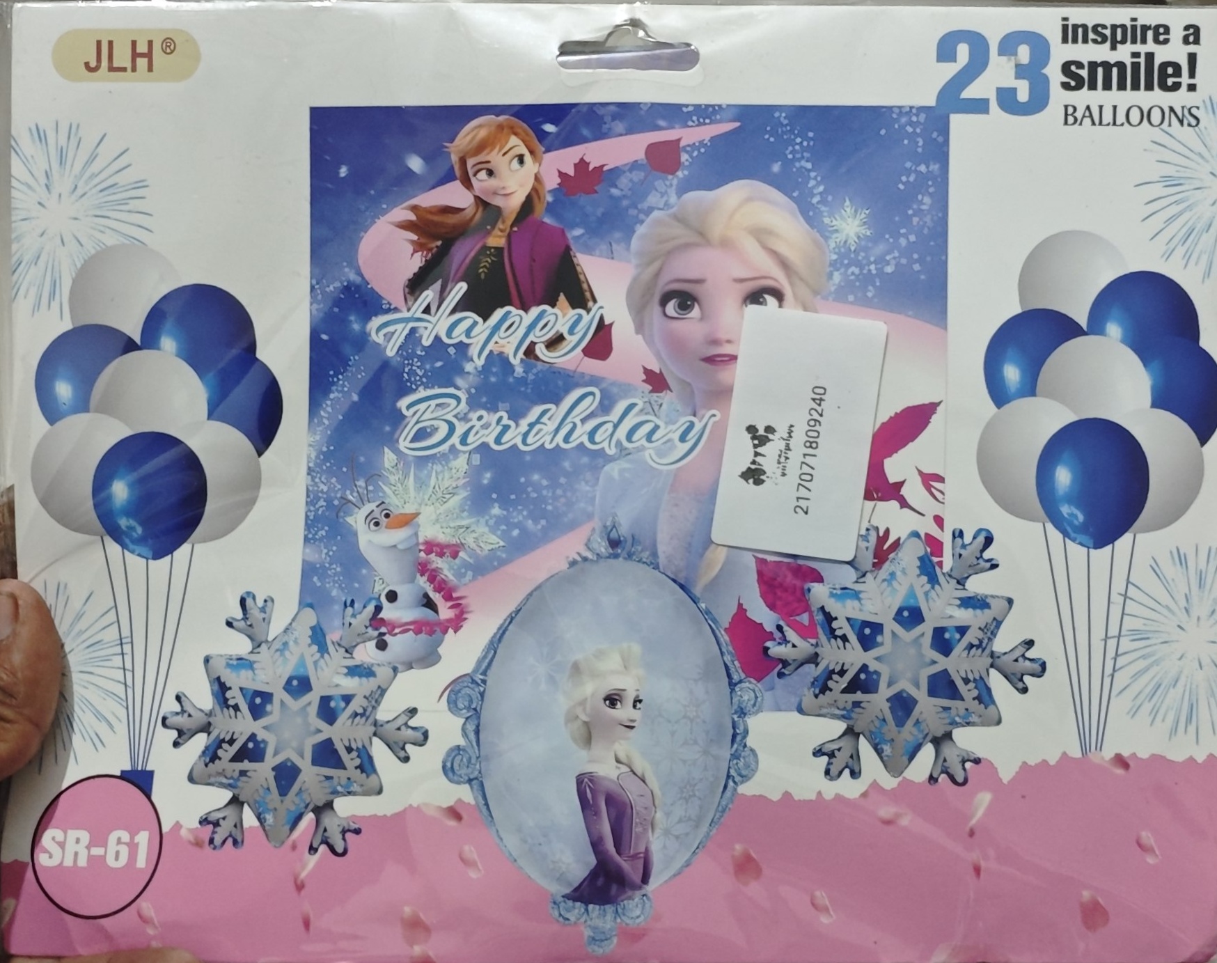 Frozen Theme Foil Balloon Pack