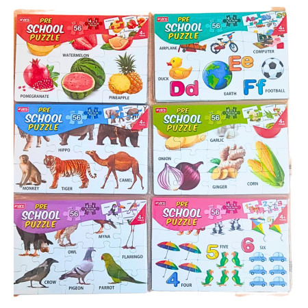 Aryans Pre School Puzzle Pvc (Any 4 Design)