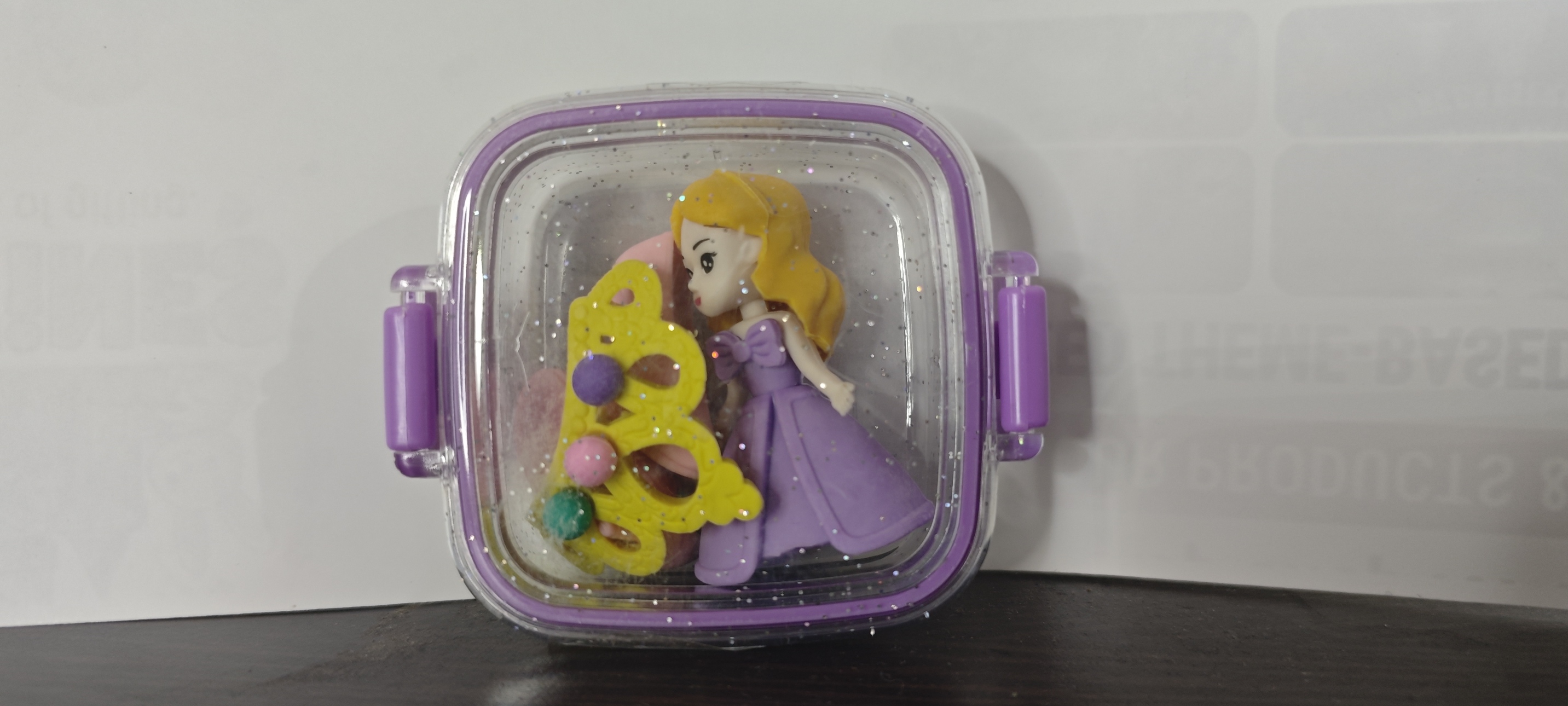 Purple Small Box Eraser Fancy Toy Return Gift For Kids