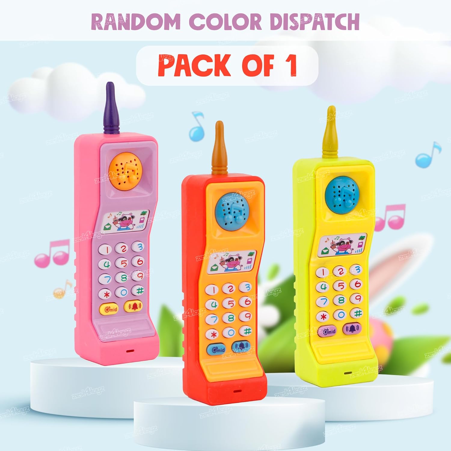Musical Mobile Phone Toy for Kids Cellphone | Telephone | Light & Sound | Educational Toys for Kids