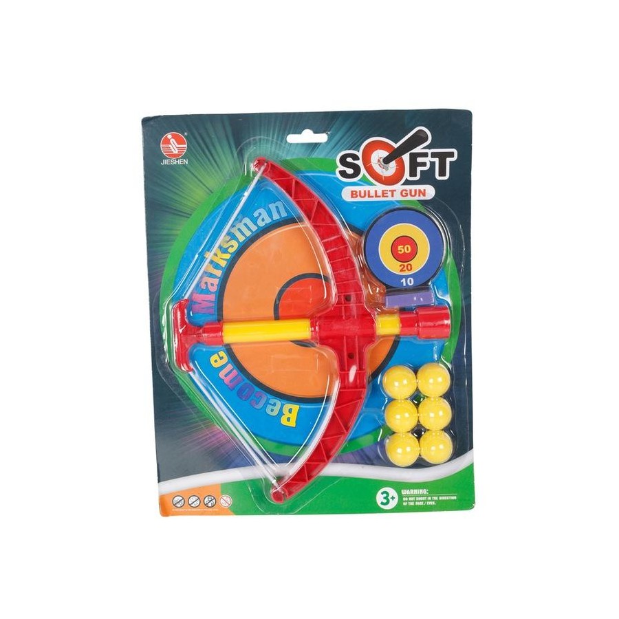 Bow arrow design with Ball throwing Game Soft Bullet Gun