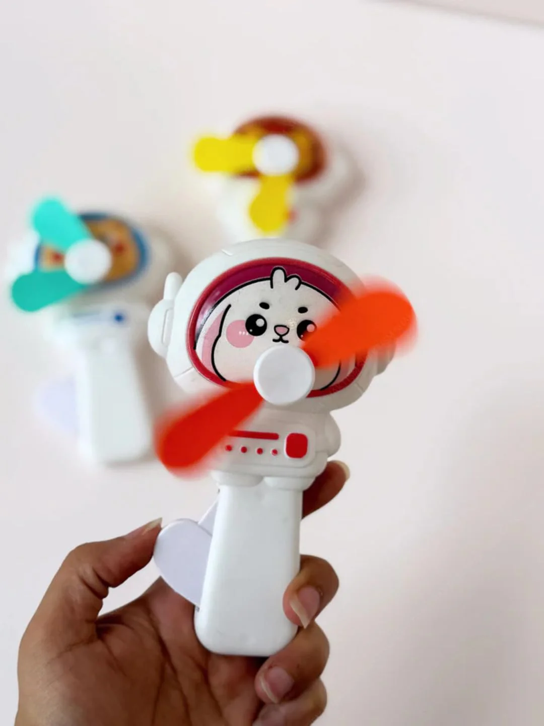 Hand Push Mini Fan Manual | Summery Toy For Kids | Return Gift | Gift | 1 PC