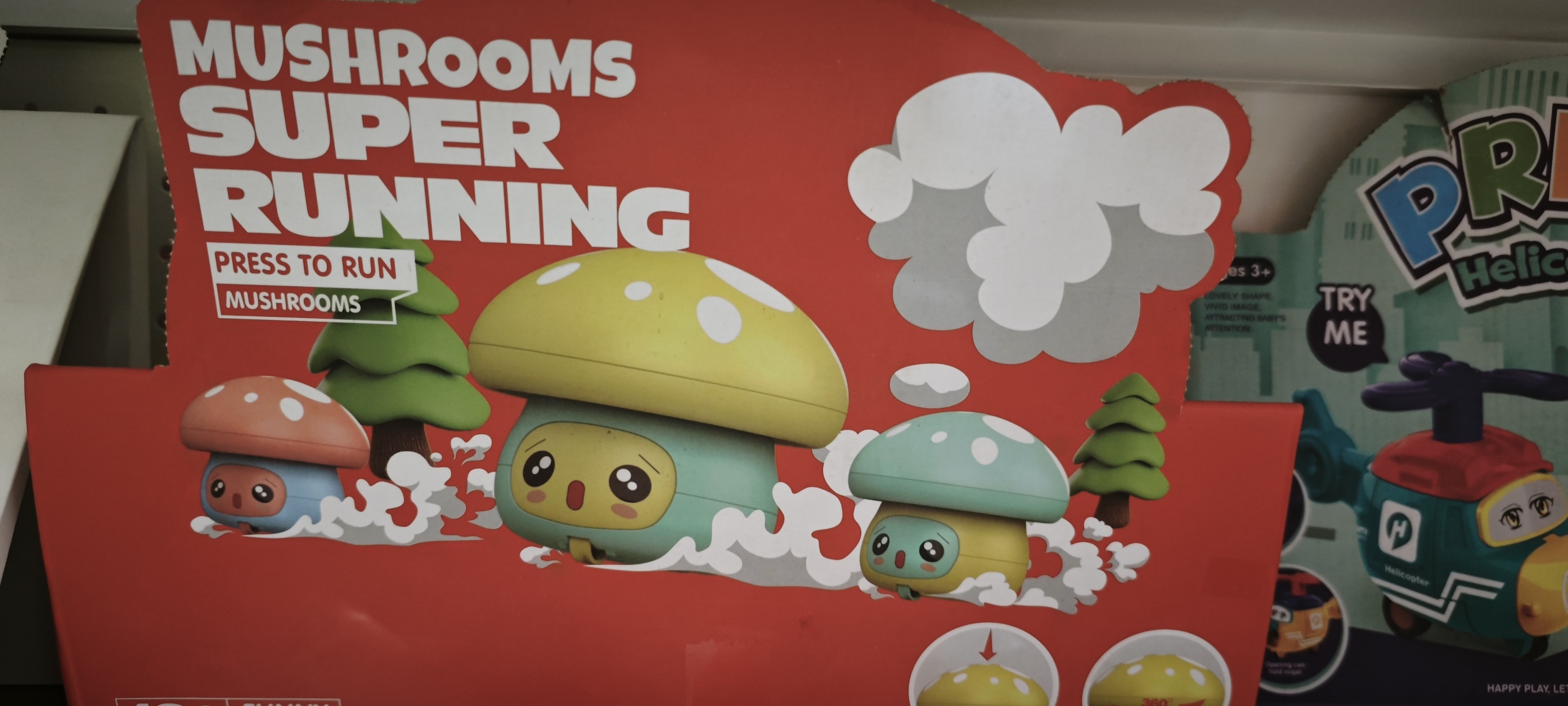 Mushrooms Super Running Toy Like Moving Car Mushrooms