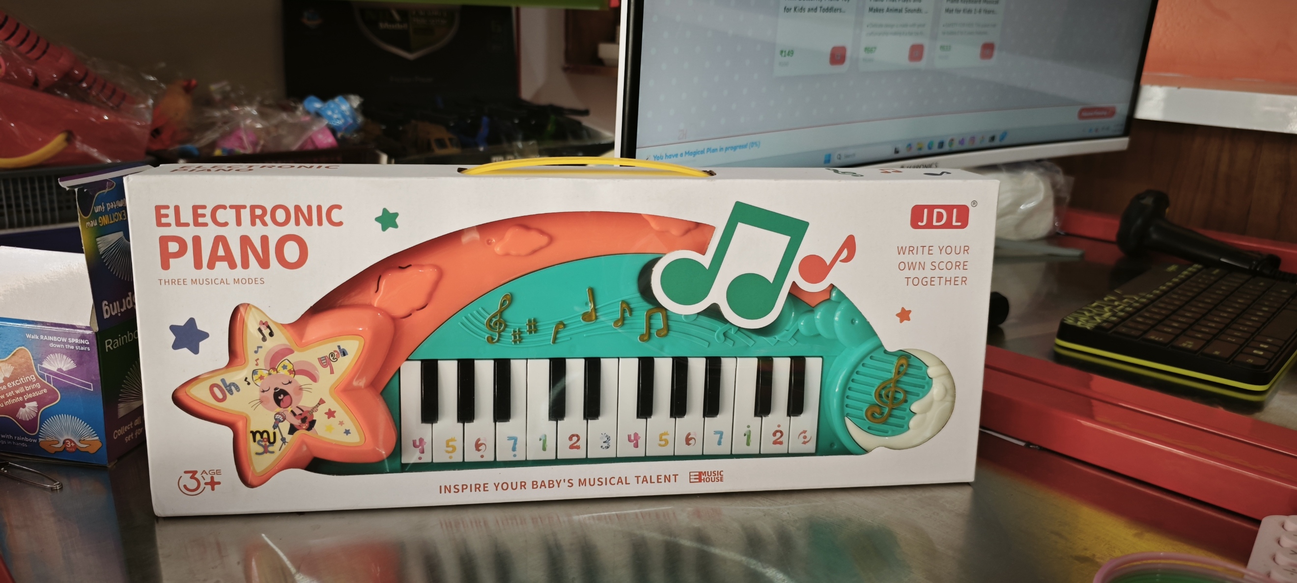 Fancy Electronic Piano for Kids (Piano Mode + Auto Music Mode) 2+ Years