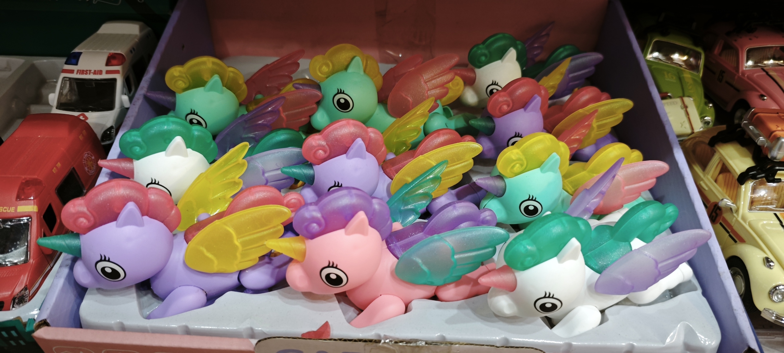 Lovely Horse Unicorn Toy Push the tag and Move toy 1PC