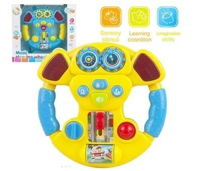 Steering Wheels For Kids Music and Car Driving Simulation early learning