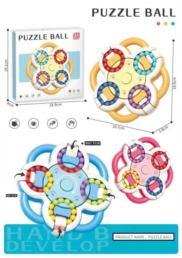 Magic Bean Rotating Puzzle Ball Fidget Cube