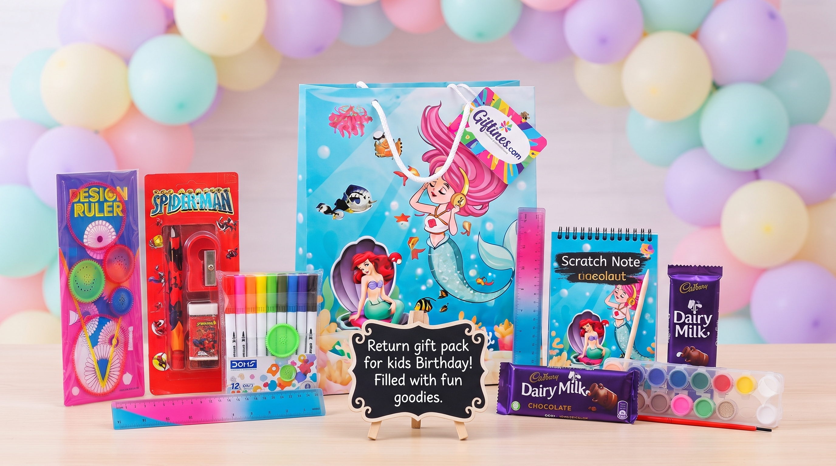 Giftines Ultimate Mermaid Magic Creative Return Gift Hamper