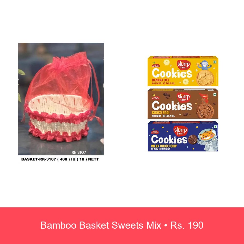 Bamboo Basket Sweets Mix