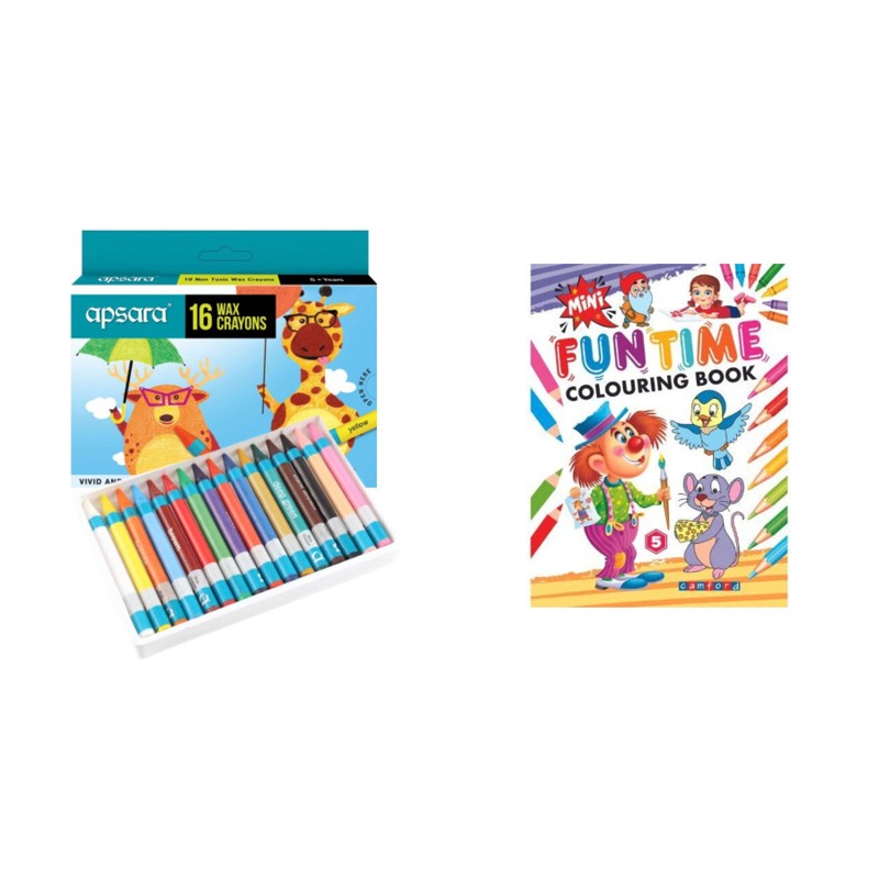 Crayons & Coloring Combo