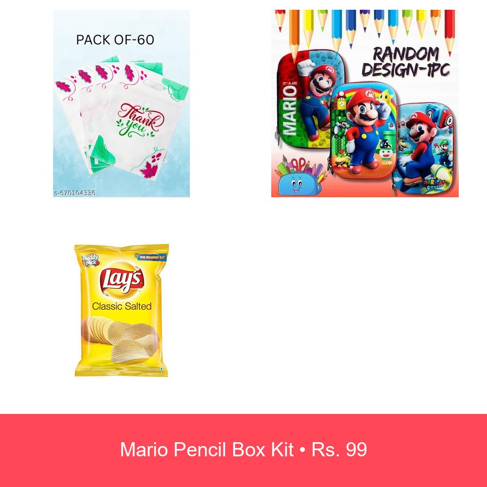 Mario Pencil Box Kit