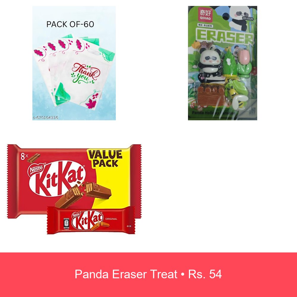 Panda Eraser Treat