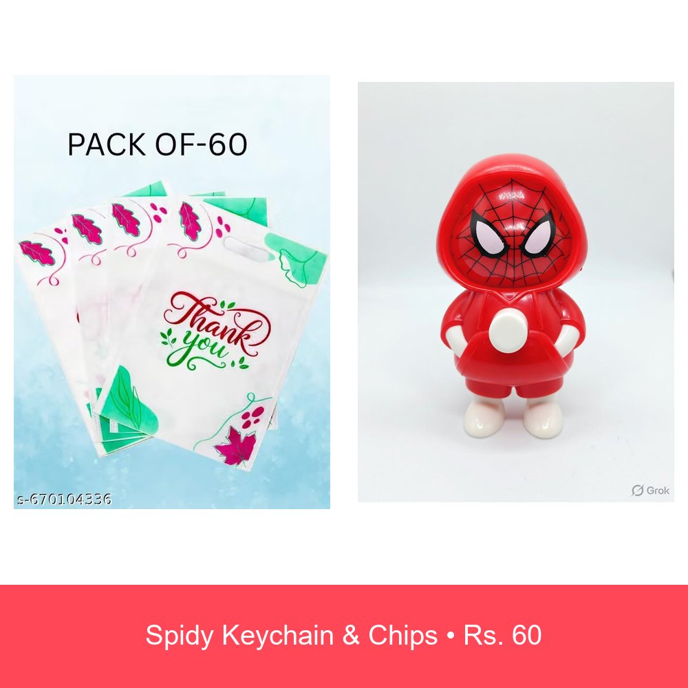 Spidy Keychain & Chips