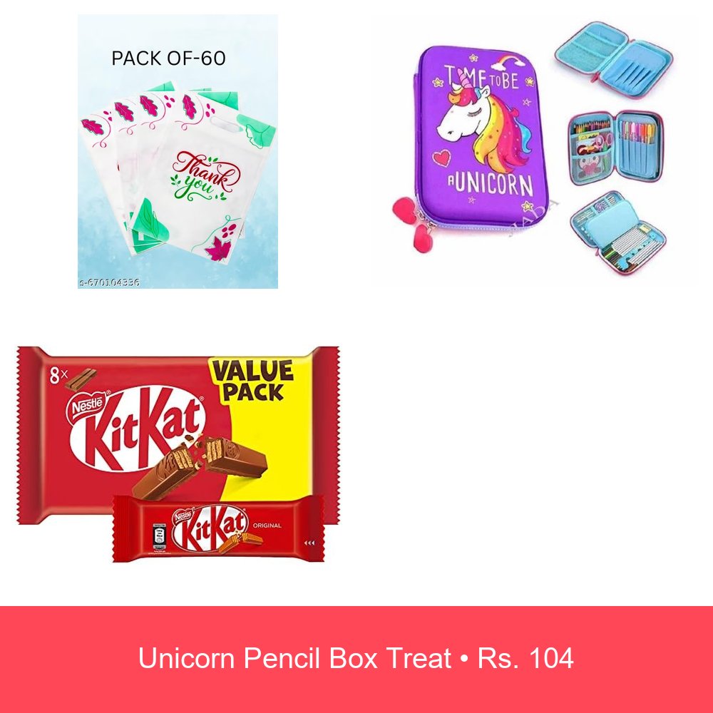 Unicorn Pencil Box Treat