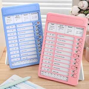 Habit Tracker Trending for Kids - Pink