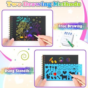 Rainbow Sketch Book with Stylus