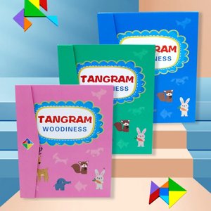 Happy Haas Wooden Magnetic Tangram Puzzle