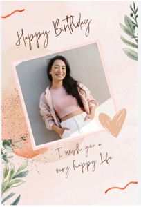 Designer Birthday Greeting Card - 154910 (A4 Large)