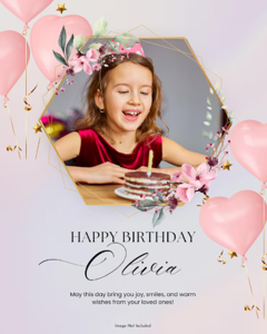 Designer Birthday Greeting Card - 154943 (4x6 Size)