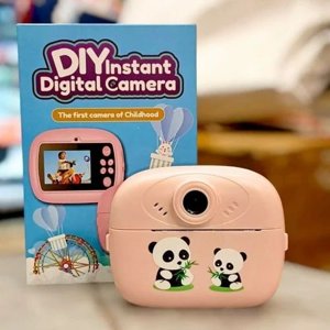 Kids Instant Print Camera with Built-in Printer - Pink
