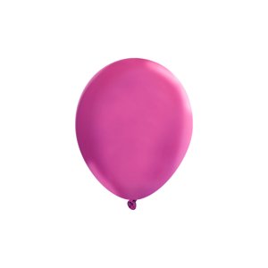 5.5 Inches Metallic Latex Balloons - Dark Pink (Pack of 50)