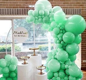 18 inch Pastel Balloons - Green (Pack of 5)