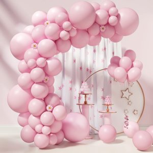 18 inch Pastel Balloons - Pink (Pack of 5)