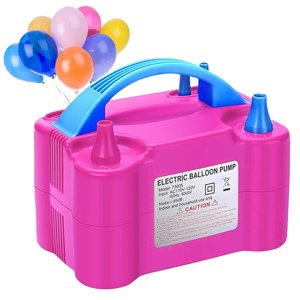 Balloon Blower Electric Single Pump for All Types of Balloons - Red Color