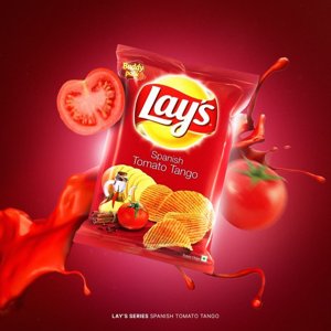 Lay's Chips Packet - Spanish Tomato Tango (Red pack)