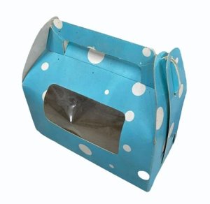 Paper Premium Looking Handmade Gift Box - 8 X 6 Inch - Blue