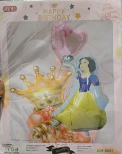 Birthday Celebration Decoration Pack Snow White Theme for Kids