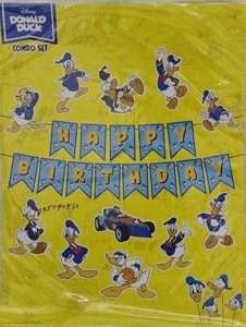 Birthday Celebration Decoration Pack Donald Duck Theme for Kids