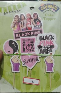 Cake Topper - Black Pink