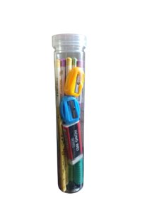 Premium Box of 10 Pencil, 2 Sharpener, 2 Erasers - Stationery Return Gift Pack for Kids