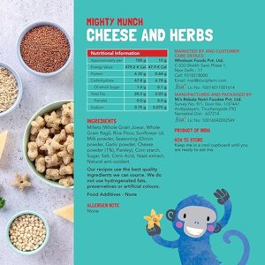 Slurrp Farm Mighty Jowar Puffs | Khatta Meetha, Mild Masala, Cheddar Cheese, Tangy Tomato, Choco Ragi, Cheese & Herbs | Not Fried, No Maida - 20g