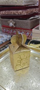 Small Premium Gift Box for Small Items 3 X 3 Inch - Gold