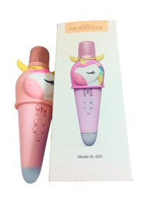 Unicorn Design Microphone Recording and Karaoke Mic | Bluetooth Connectivity | Loud Speakers | Voice Changing Mode 