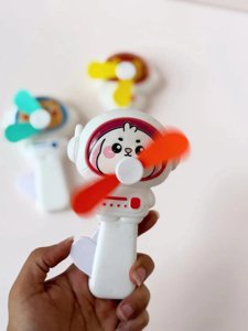 Hand Push Mini Fan Manual | Summery Toy For Kids | Return Gift | Gift | 1 PC
